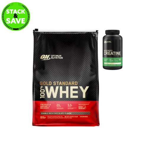 Optimum Nutrition 100% Gold Standard Whey 10lb Bag + Free Creatine