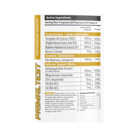 Primabolics Primal Test Capsules